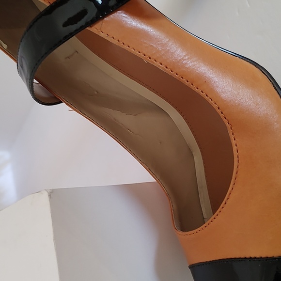 Enzo Angiolini /Womens Mary Janes Heels/ Butter Scotch-Black / Size 7M - Picture 11 of 11